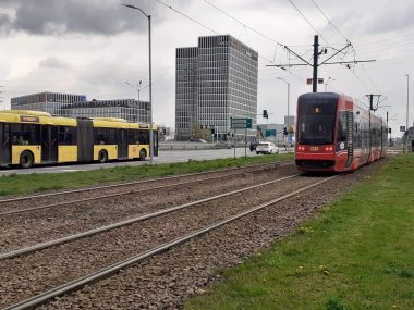 Tramwajem z Katowic do Chorzowa nie dojedziesz Tramwaj wzdłuz ul Chorzowskiej Katowice
