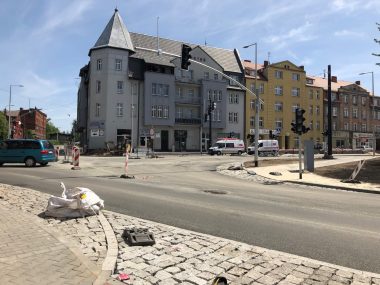 Przebudowa skrzyżowania w Mikulczycach: koniec prac blisko Trwają prace na skrzyżowaniu Tarnopolskiej Kościuszki i Chopina
