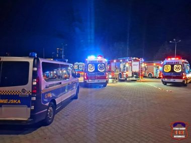 Nastolatki spadły ze „szkieletora” Upadek z wysokości Tychy