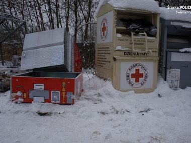 Utknął w... kontenerze na elektrośmieci. Był poszukiwany Utknął w kontenerze na elektrośmieci Był poszukiwany