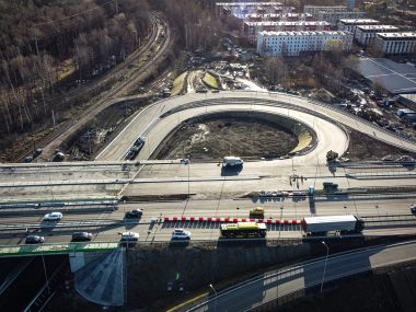 20 kwietnia otwarcie dwóch nowych łącznic na węźle Giszowiec Węzeł Giszowiec, Katowice, przebudowa