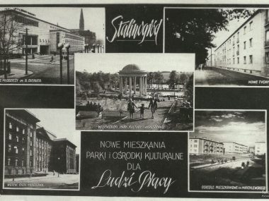 Widokówka ze Stalinogrodu Widokówka ze Stalinogrodu