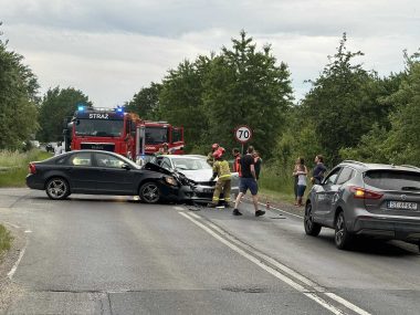 Wypadek na DW911 przy Kopcu Wyzwolenia Wypadek DW911 Piekary