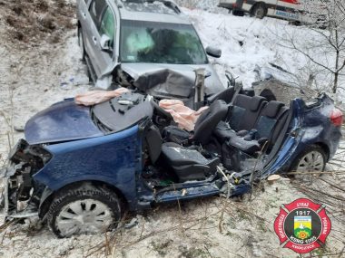 Śmiertelny wypadek w gminie Kroczyce, nie żyje młoda kobieta Wypadek Huta Szklana