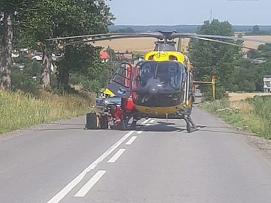 Woźniki. Furgonetka śmiertelnie potrąciła pieszego Wypadek Woźniki