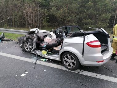 Rodzina z Zabrza ranna w wypadku w Wielkopolsce Wypadek mieszkańców Zabrza na DK11 w Wielkopolsce