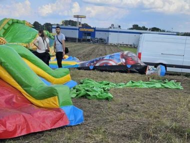 Groźny wypadek podczas Tarnogórskiego Pikniku Militarnego Wypadek piknik militarny