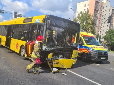 Wypadek na ulicy Granicznej w Katowicach Wypadek w Katowicach na ulicy Granicznej