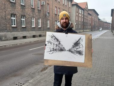 Anglik, co rehabilituje węgiel i Śląsk widzi czarno-biały Węglowy artysta Jordan L. Rogers