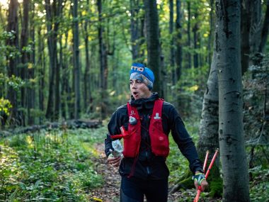 Ultrabiegacz w kilka dni "zrobił" 500 km wzdłuż Beskidów Andrzej Kowalczyk na GSB
