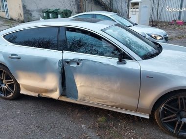 Katowice. Ukradł audi i rozbił je na drzewie Audi Katowice