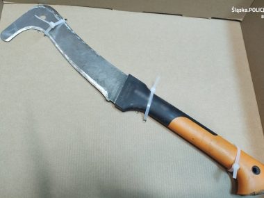 Tasakiem w stopę kolegi. O jedną porcję boczku za dużo... Bierun tasakiem w stope wedzony boczek