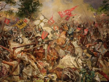 "Śląski książę", który uratował Jagiełłę pod Grunwaldem Grunwald, obraz Wojciecha Kossaka