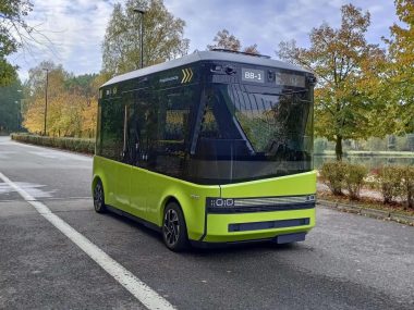 Autonomiczny będzie jeździł po kampusie Politechniki Śl. Blees bus autonomiczny