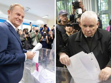 Wybory 2023. Donald Tusk i Jarosław Kaczyński Wybory 2023. Donald Tusk i Jarosław Kaczyński