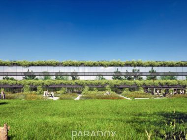 Poznaliśmy projekt eko-centrum biznesowego przy Mediatece Tyski Hub Zielonej Gospodarki - wizualizacja