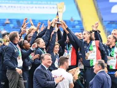 Piosenka obrażająca kibiców Juventusu na Stadionie Śląskim Igrzyska europejskie wlosi