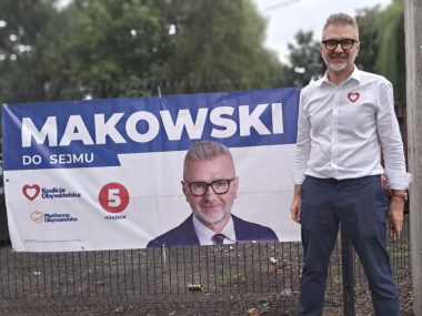 Słabe wyniki samorządowców w wyborach do Sejmu Jaroslaw makowski baner