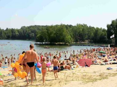 Wywrócony kajak postawił na nogi służby w Gliwicach Kapielisko czechowice