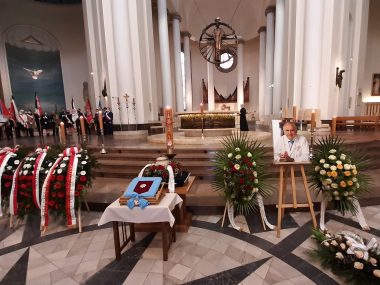 Uroczystości pogrzebowe prof. Mariana Zembali w Katowicach Msza pogrzebowa Mariana Zembali2