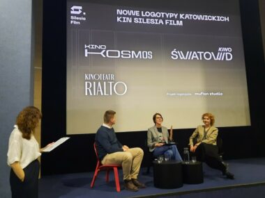 Kultowe kina: Kosmos, Rialto i Światowid mają nowe logo Nowe logo kina katowice
