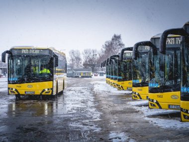 10 nowych Solarisów, Ostatnie spalinowce w tyskim PKM? Prezentacja nowych busów w Tychach