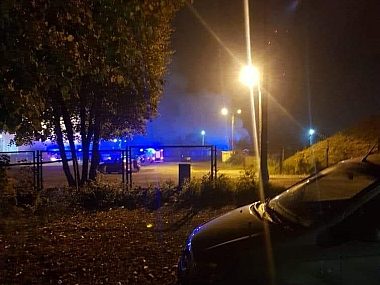 Pożar w okolicy kopalni Sośnica. Płomienie widać z daleka Pogar