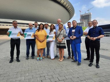 Były marszałek na liście Trzeciej Drogi do Sejmu RP Konferencja Trzeciej Drogi w Katowicach
