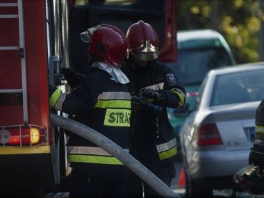 Nocny pożar w zakładzie pogrzebowym Pożar ruda śląska