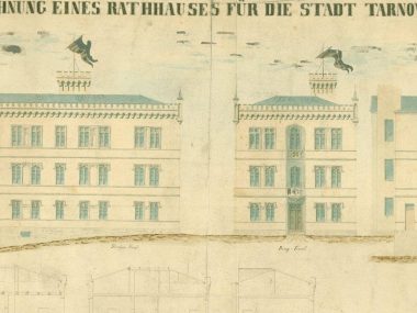 Prawie jak pałac Vecchio: tarnogórski ratusz r z 1859 roku Projekt ratusza w Tarnowskich Górach