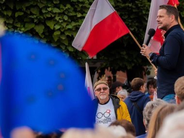 Rafał Trzaskowski mobilizuje wyborców na Górnym Śląsku Rafal trzaskowski w bytomiu