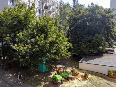 Rozpoczęła się rewitalizacja skweru przy Ordona w Katowicach Rewitalizacja skwer ordona katowice