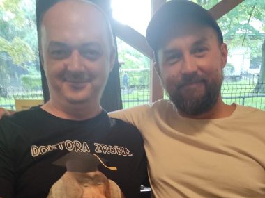 Kaj je Odrzania? Spotkanie ze Zbigniewem Rokitą na Frynie Nasi redakcyjni koledzy - Darek Zalega i Zbigniew Rokita