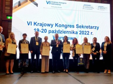 Sekretarz Tychów nagrodzona za jakość komunikacji Krajowy Kongres Sekretarzy 2022