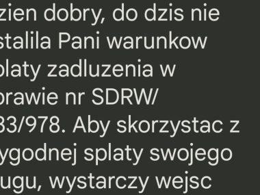 Uważajcie na smsy o zadłużeniu. To próba wyłudzenia! Sms