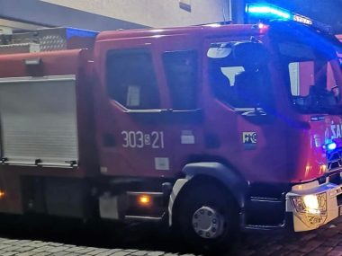 Tragiczny pożar w bloku na na osiedlu Tysiąclecia Straż pożarna Katowice (zdjęcie ilustracyjne)