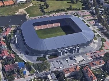 Spotkanie z zarządem i nowym graczem piłkarskiego GKS Tychy Stadion Miejski w Tychach