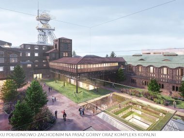 Katowicki Luwr w dawnej kopalni Wieczorek Projekt Hubu Gamingowo-Technologicznego