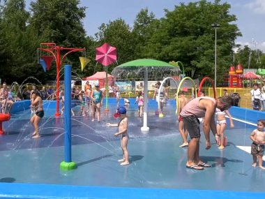 Wodny plac zabaw znów działa Wodny plac zabaw