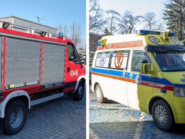 Bytom przekazuje karetkę i wóz strażacki dla Ukrainy Woz strazacki karetka