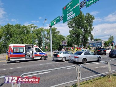 Cztery samochody zderzyły się na Chorzowskiej Wypadek Chorzowska 3
