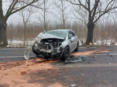 Wypadek na ulicy Rybnickiej - dwie osoby zostały ranne Wypadek Gliwice