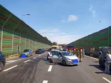 Wypadek na autostradzie A4 w Katowicach. Wypadek a4
