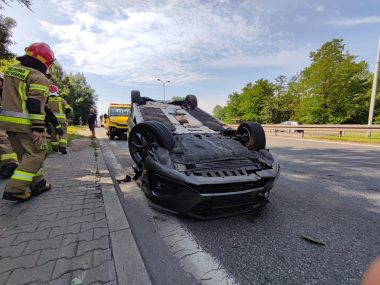 Wypadek na al. Murckowskiej w Katowicach Wypadek al. Murckowska Katowice