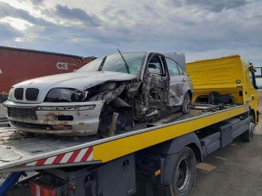 Zderzenie ciężarówki z samochodem na S1 w kierunku Pyrzowic Wypadek w kierunku Pyrzowic
