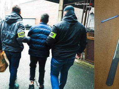 Z nożem i maczetą w Zabrzu Zatrzymanie maczeta