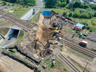 Trwają prace nad tunelem pieszo-rowerowym Ścieżki w Tarnowskich Górach