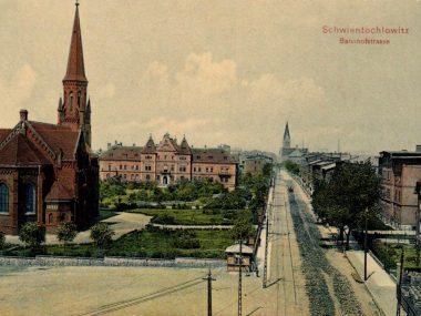 Ulica Katowicka w Świętochłowicach na starych zdjęciach Świętochłowice Katowicka 1910 1915