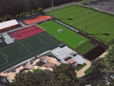 Podpisano umowę na modernizację i budowę boisk na "Skałce" Świętochłowice Skałka modernizacja