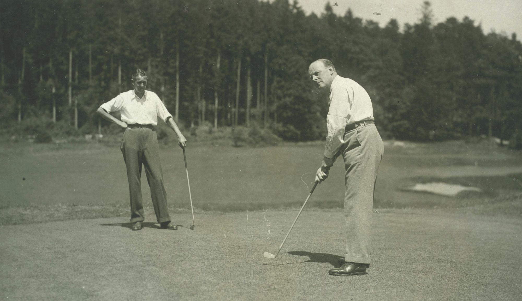 Słynny przedwojenny golfista, Alfred Potocki.